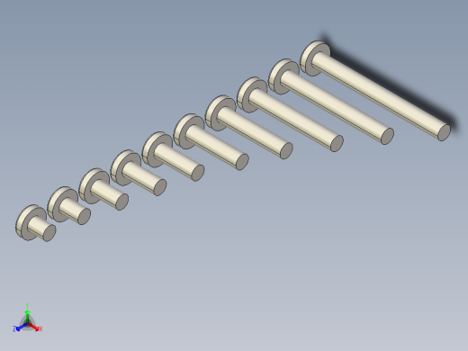 螺丝 M2 x 十字盘头-Screws M2 Phillips Pan Head Machine Screws正等轴测缩略图