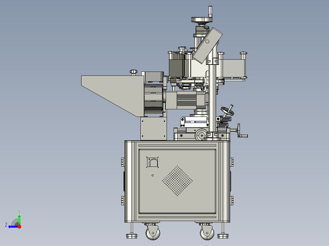 T21100全自动立式圆瓶贴标机右视图