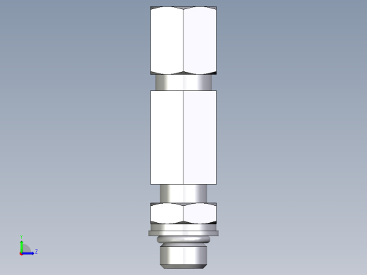 卡套式工业通用硬管接头EO_Adjustable_locknut_run_tee_LEE06LMORCF左视缩略图
