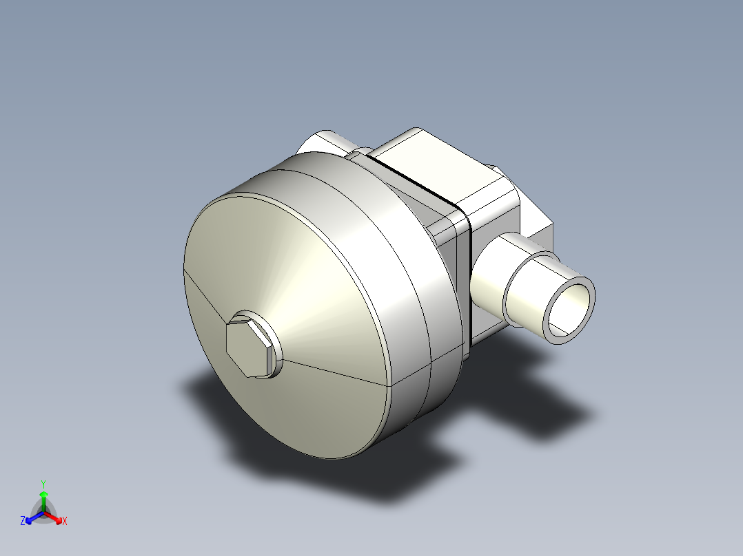 2DKMDFCP NO-DA 气动隔膜阀、常开型双作用，与男性的两端，公制系列PVDF正等轴测图