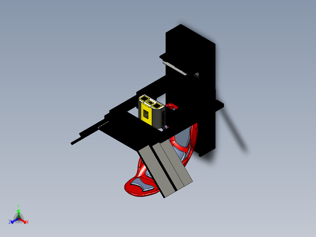 汽车座椅 (83)正等轴测图