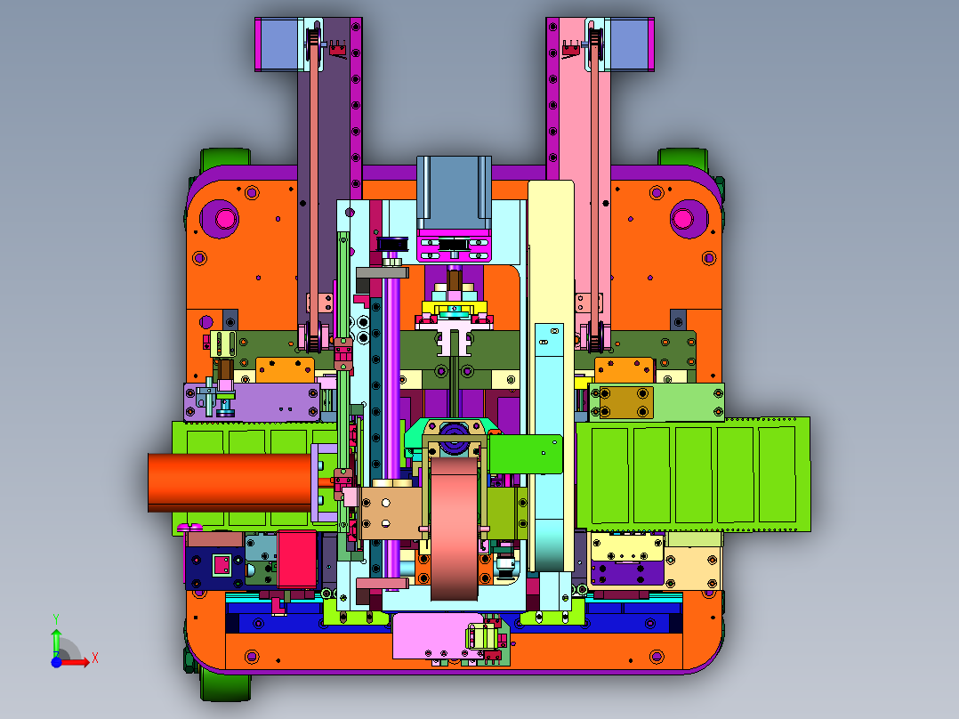 电子元器件载带连接设备前视图