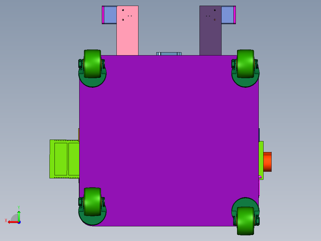 电子元器件载带连接设备后视图