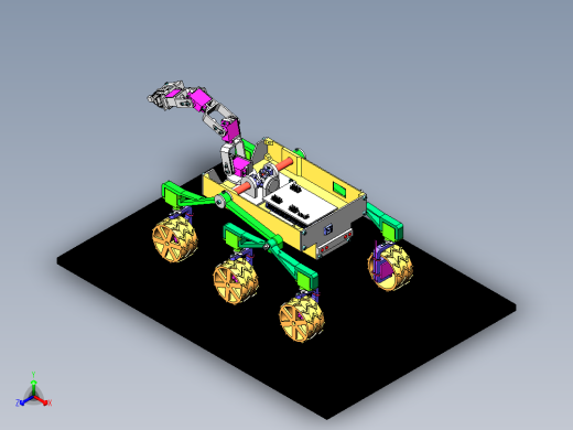 火星探测车正等轴测缩略图