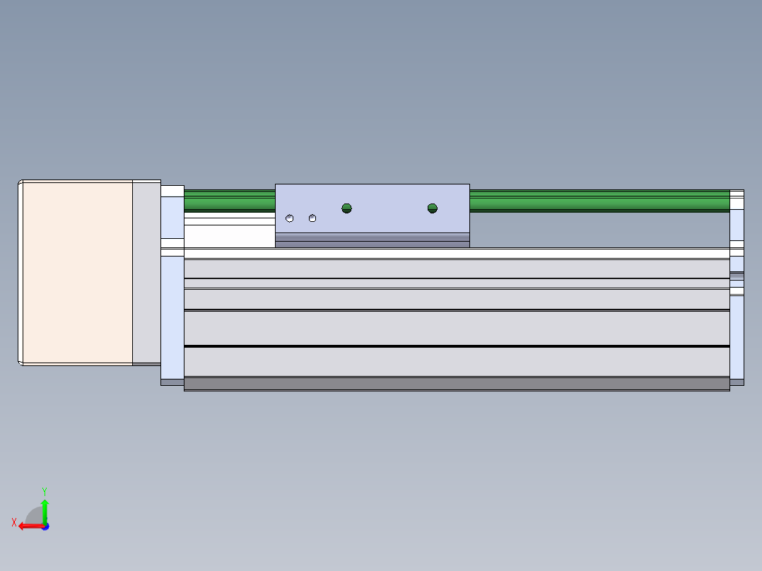 MTH丝杆半封闭模组MT75BS-BR-57后视图