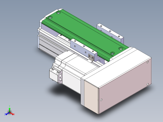 MTH丝杆半封闭模组MT75BS-BR-57正等轴测缩略图
