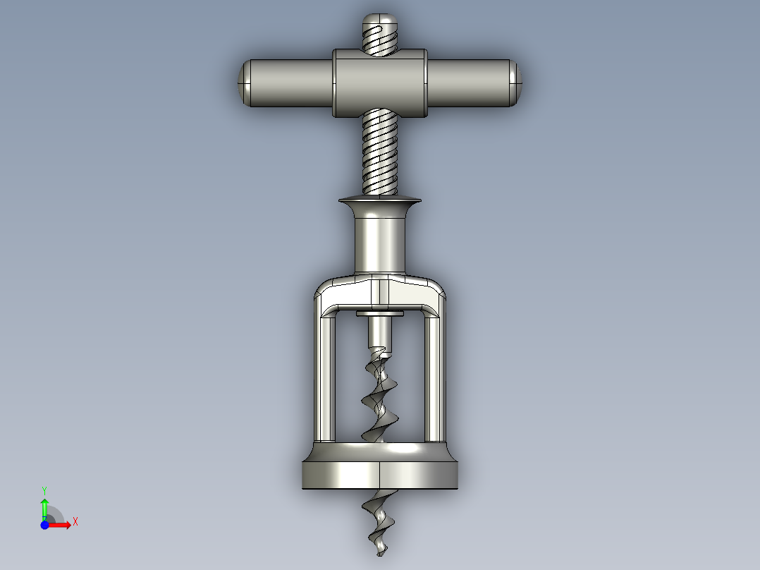 螺旋开瓶器10前视图