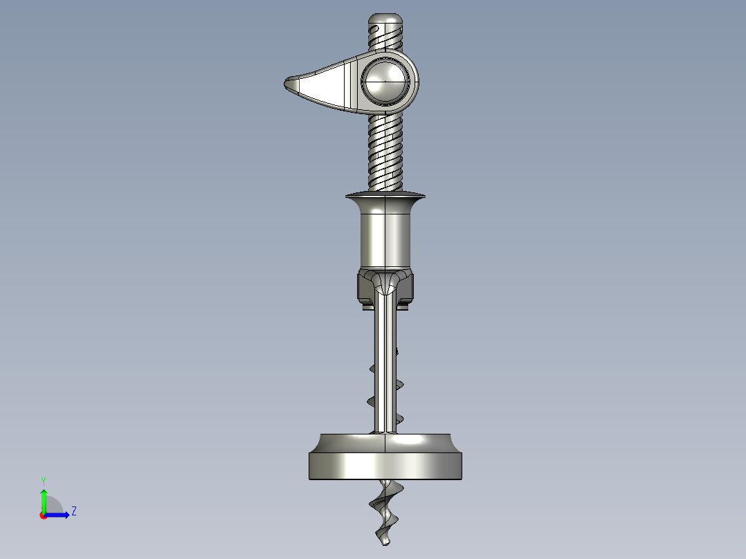 螺旋开瓶器10左视图