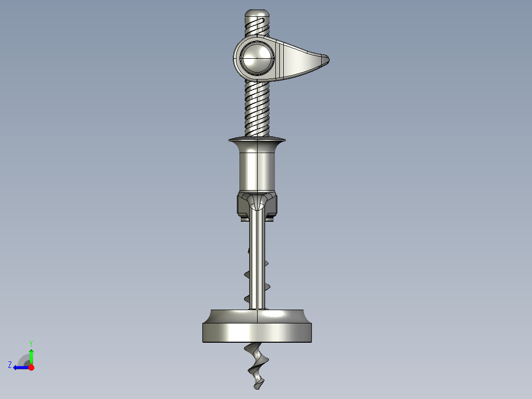 螺旋开瓶器10右视图