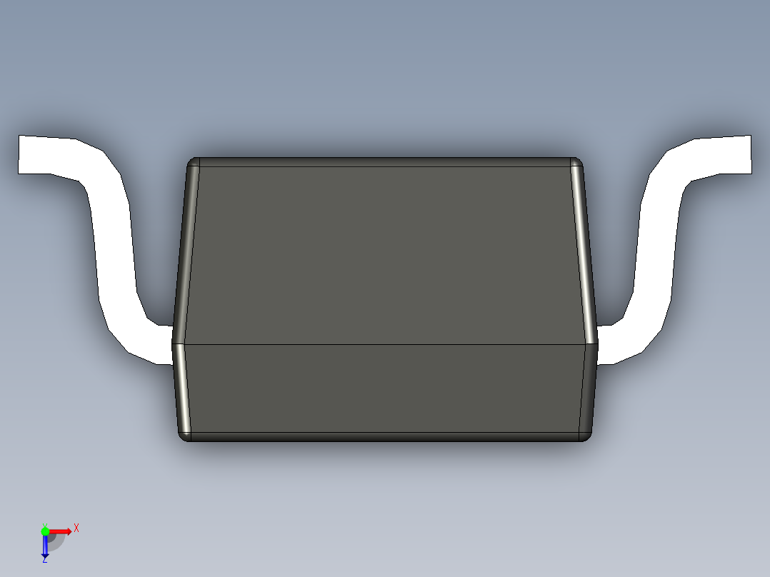 元器件3D封装SOT23-5162俯视图