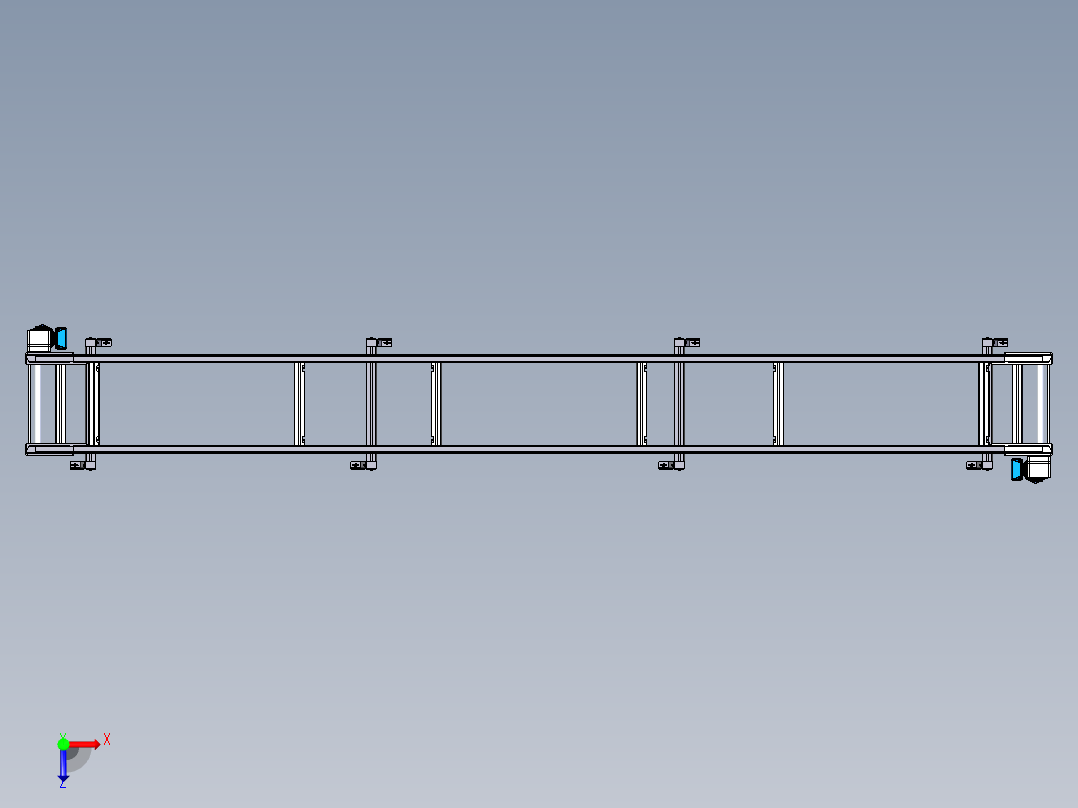 平皮带560×560mm俯视图
