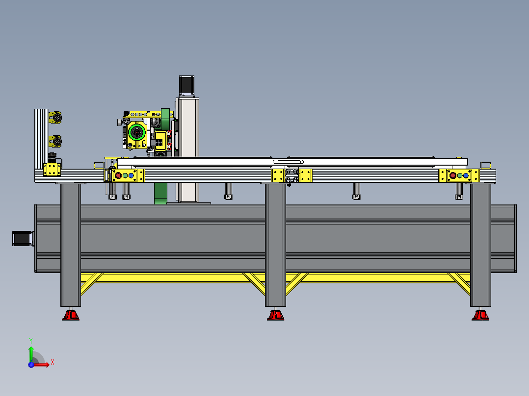 数控门铣床 CNC控制器前视图