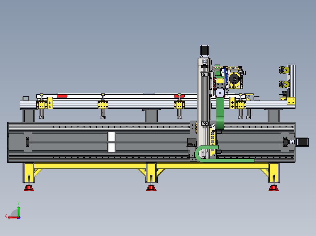 数控门铣床 CNC控制器后视图
