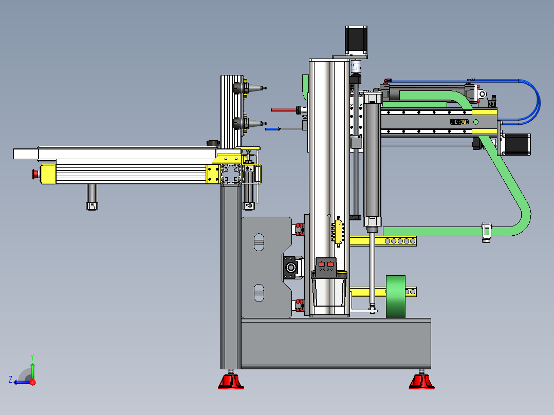 数控门铣床 CNC控制器右视图