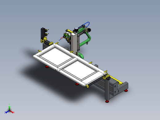 数控门铣床 CNC控制器正等轴测缩略图