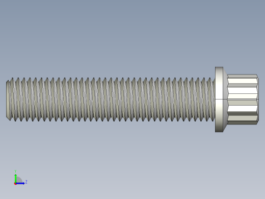 法兰头螺钉-5-16in-24 1.5long 12-point screws.IGS左视缩略图