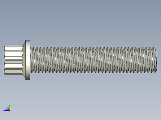 法兰头螺钉-5-16in-24 1.5long 12-point screws.IGS右视缩略图