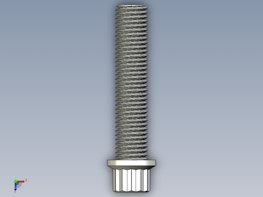 法兰头螺钉-5-16in-24 1.5long 12-point screws.IGS俯视缩略图