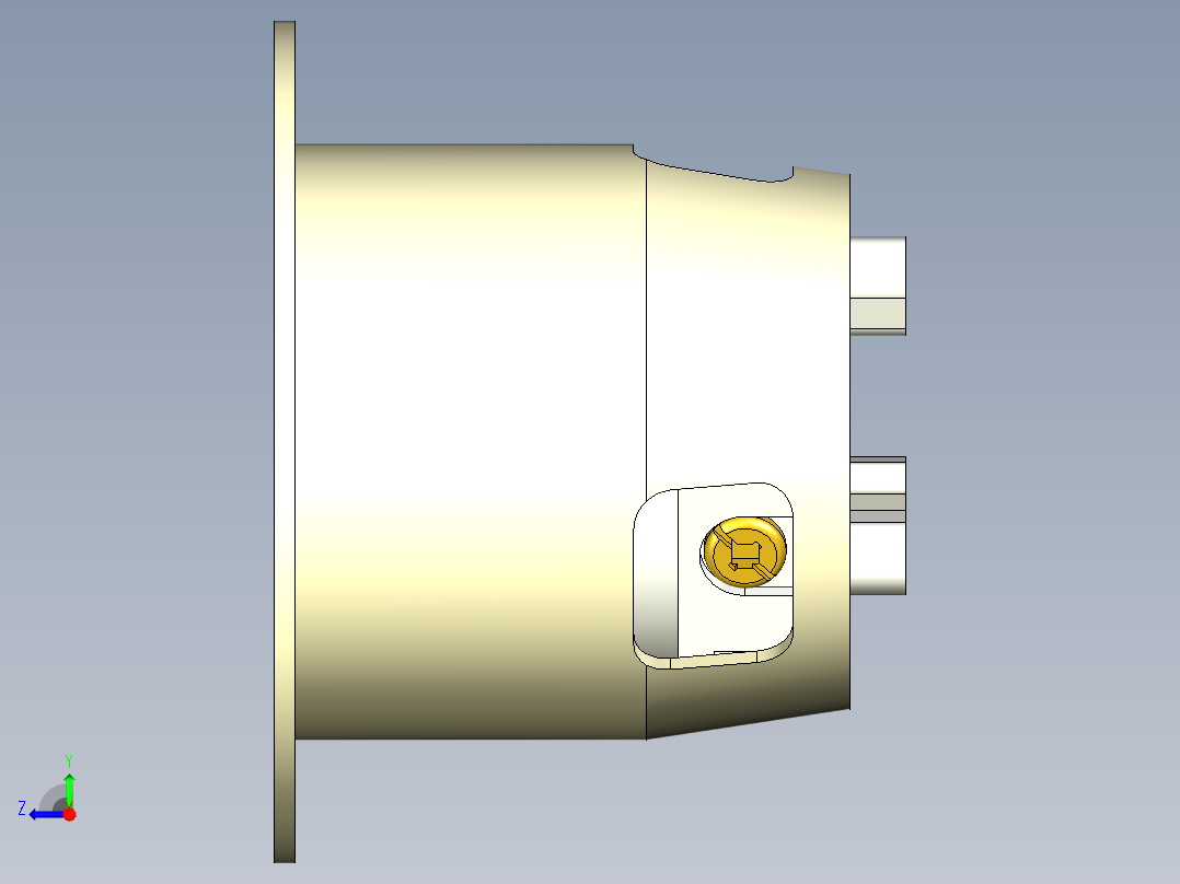 L5-20P连接器右视图