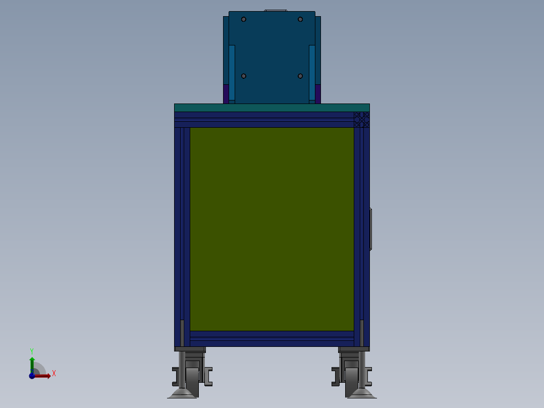 台式旋铆机sw18可编辑前视图