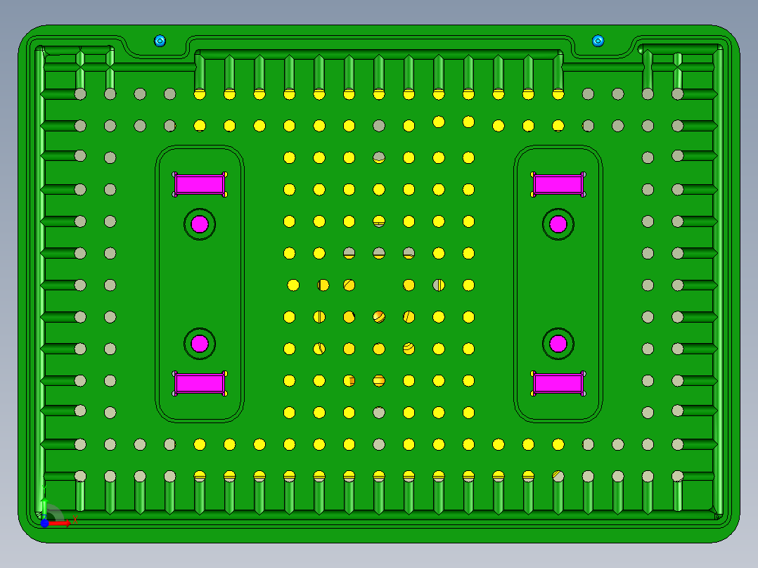 MD1-A-CNC3-笔记本CNC工装夹具三维模型单机头版-211207前视图