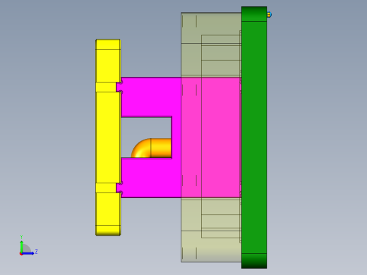 MD1-A-CNC3-笔记本CNC工装夹具三维模型单机头版-211207左视缩略图