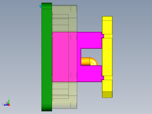 MD1-A-CNC3-笔记本CNC工装夹具三维模型单机头版-211207右视缩略图