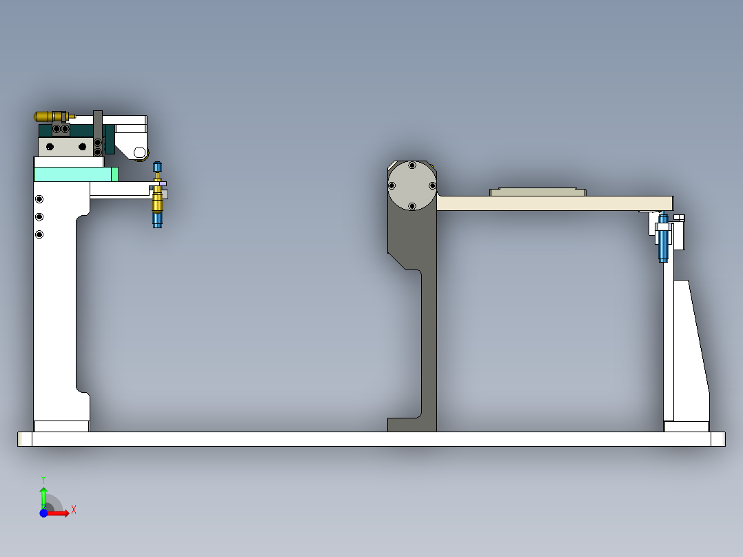 翻转平台前视图