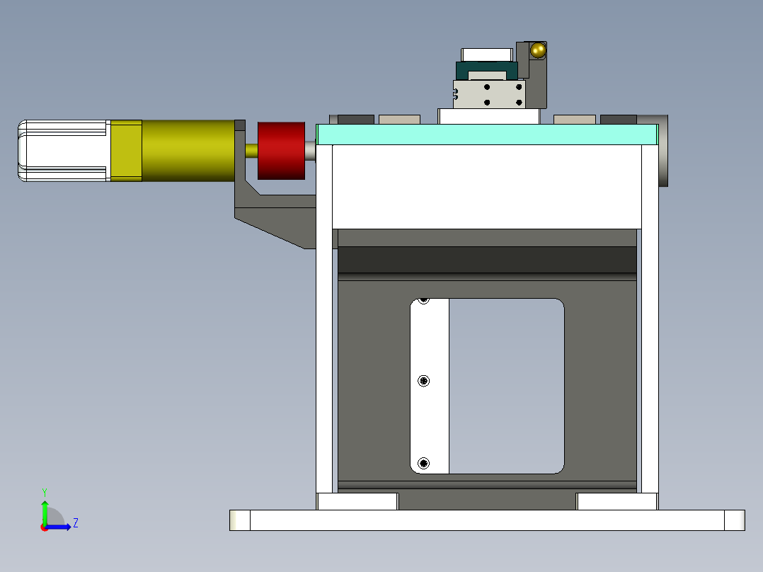 翻转平台左视图