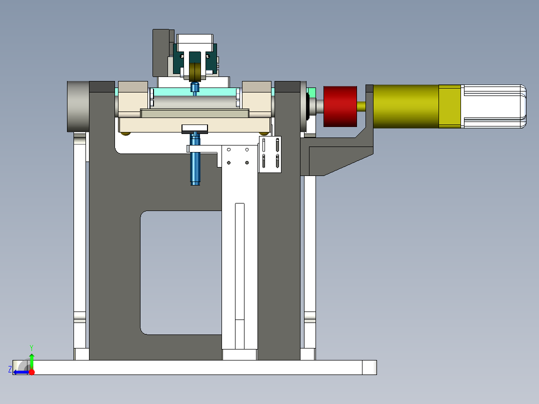 翻转平台右视图
