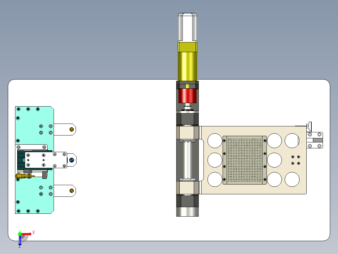 翻转平台俯视图
