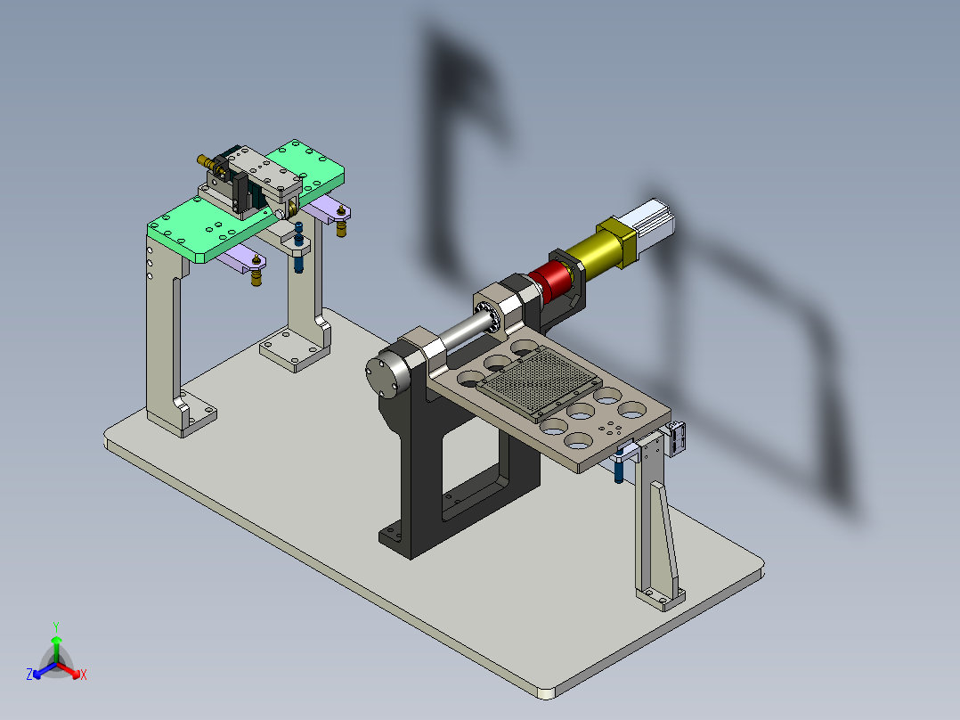 翻转平台正等轴测图