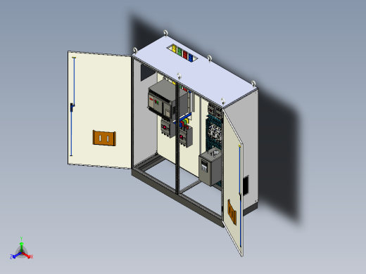 万能断路器刀开关plc控制柜 54891