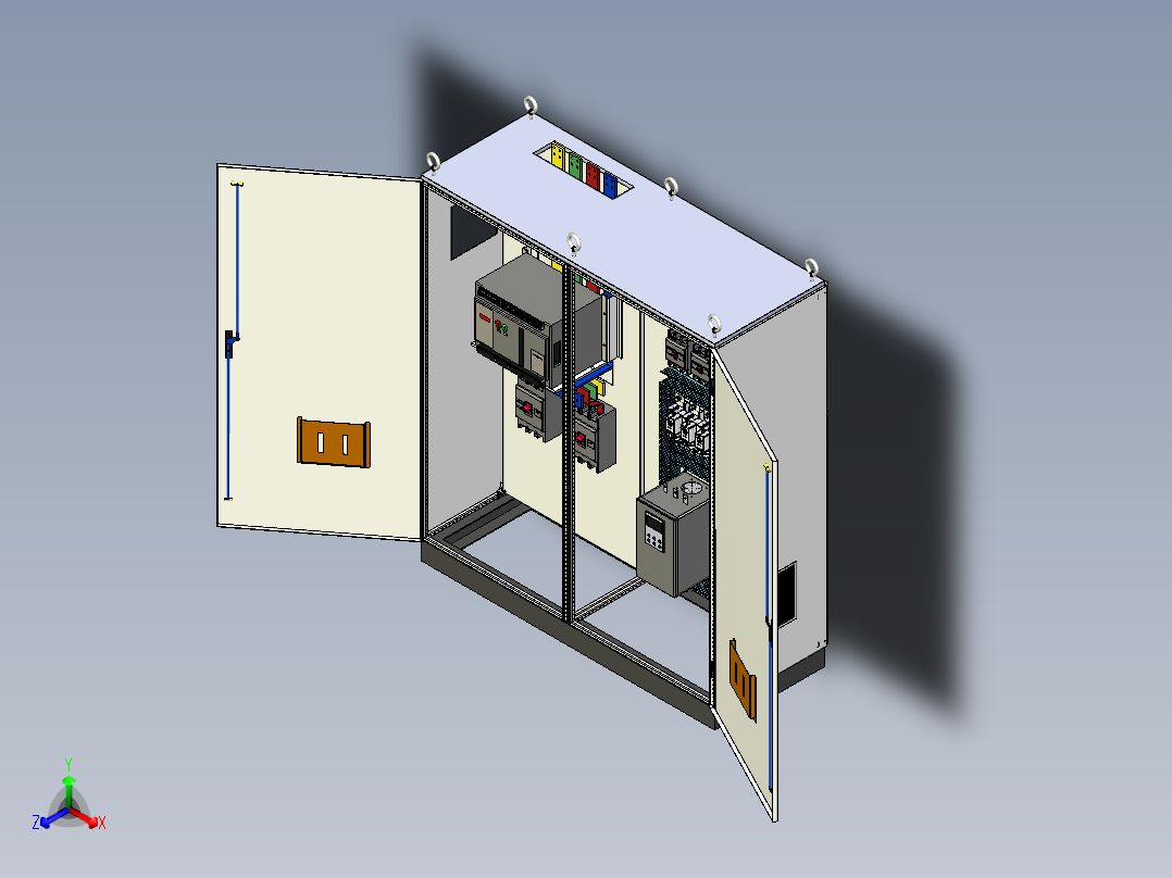 万能断路器刀开关plc控制柜 54891正等轴测图