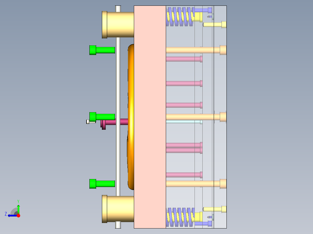 方向盘注塑模具设计 1288754右视图