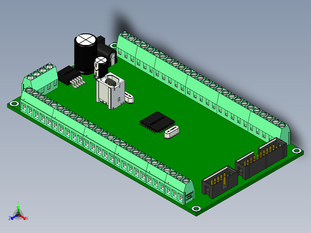 PLC Outseal Mega V3正等轴测图