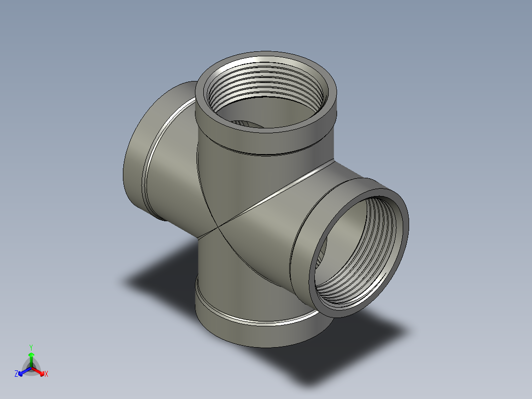 螺纹管四通-等径内丝 DN32