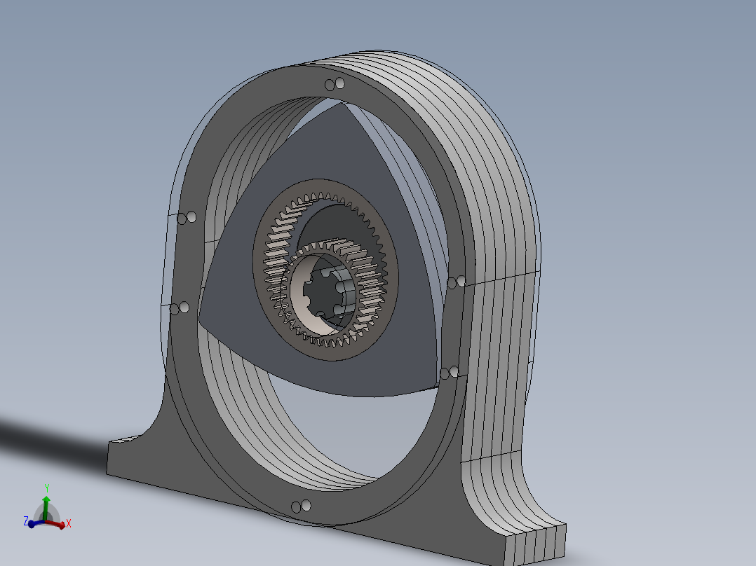 汪克尔转子发动机模型