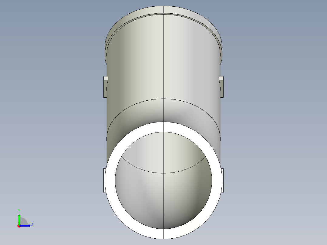 W型45°弯头左视图