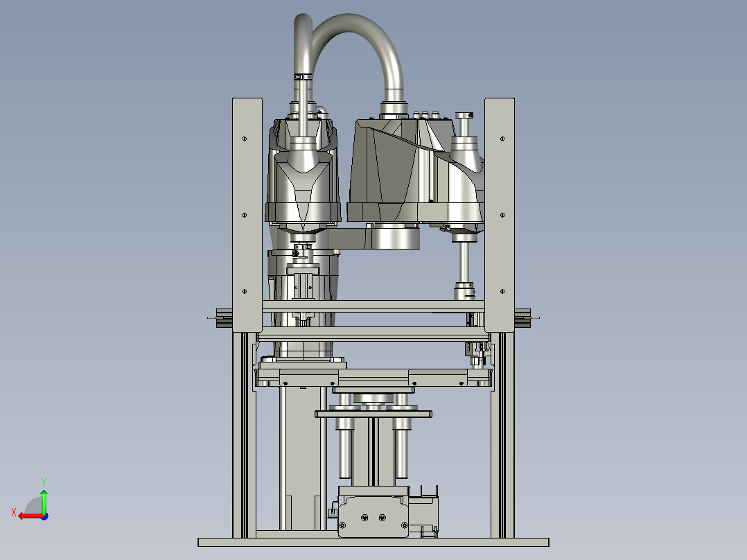 JALD23-4-阻尼组装整线前段后视图