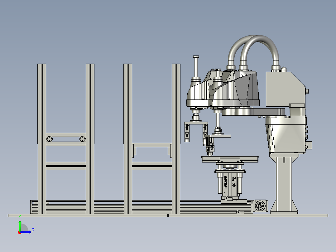 JALD23-4-阻尼组装整线前段左视图