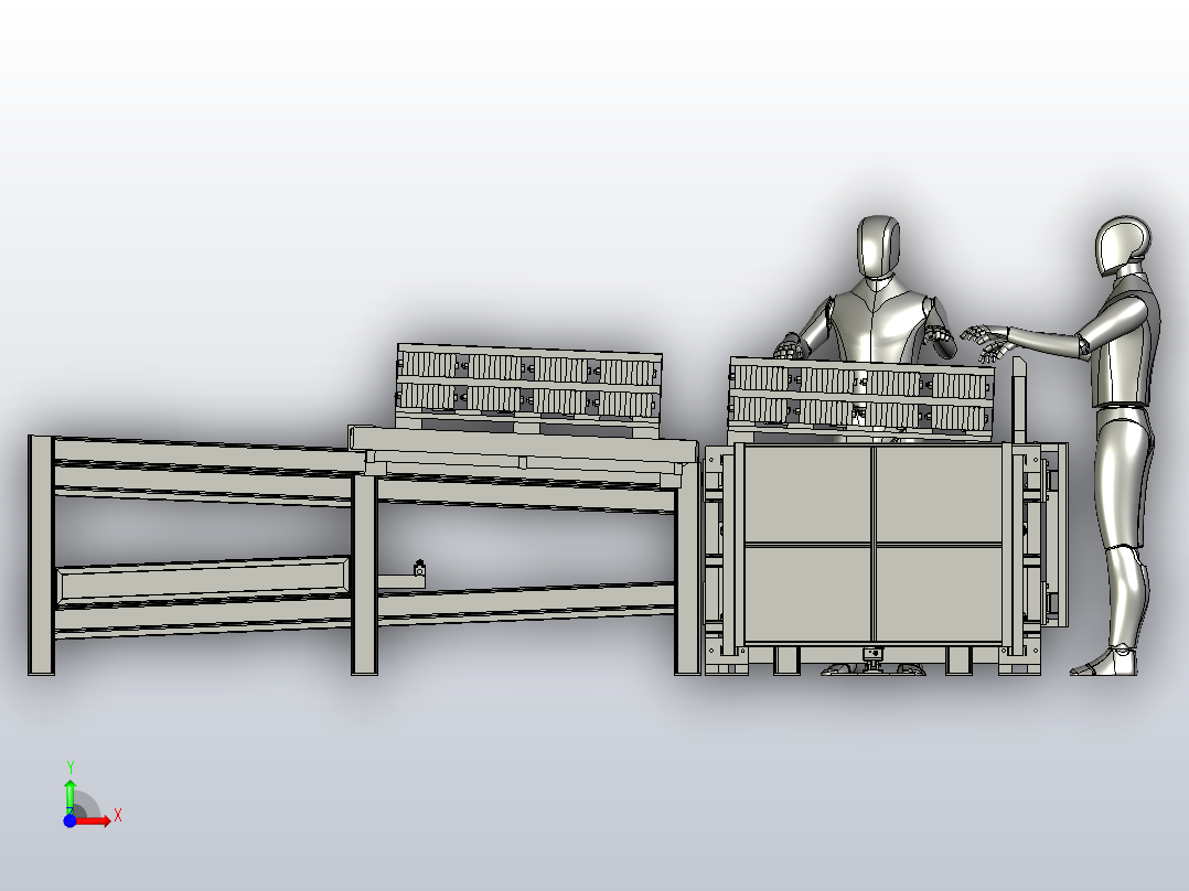 弹簧重力供应系统前视图