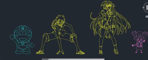 2D模型角色Luffy Rias Doraemon Chopper 1快照3缩略图