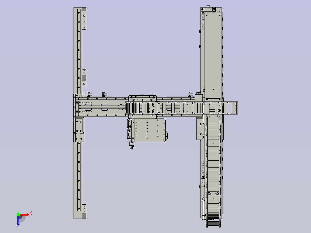 XYZ运动模组俯视图
