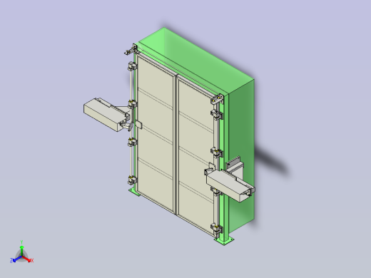 一款大型自动门3D模型