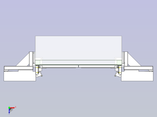 一款大型自动门3D模型俯视缩略图