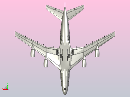 空客A380大型客机后视缩略图