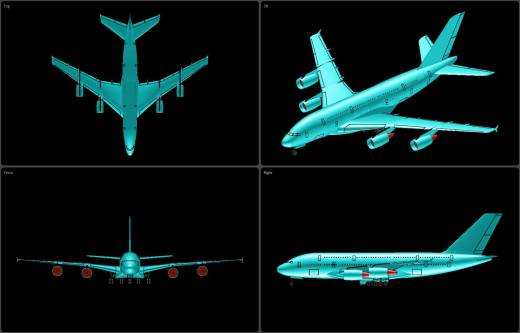 空客A380大型客机缩略图