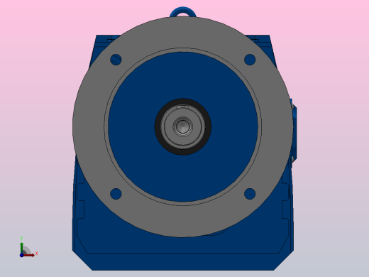RF97法兰轴伸式安装斜齿轮减速机RF97-Y2.2-4P-100-M1-0°-Φ350前视缩略图