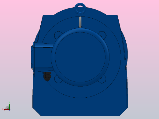 RF97法兰轴伸式安装斜齿轮减速机RF97-Y2.2-4P-100-M1-0°-Φ350后视缩略图